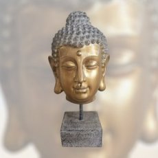 FON33 Boeddha Hoofd op Sokkel