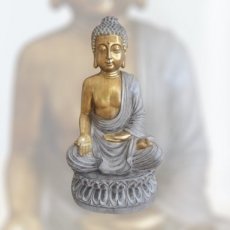 FON34 Zittende Boeddha op Lotus 37cm