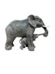 Staande Olifant met Kind 28,5cm