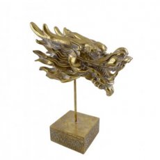 FON40 Feng Shui Drakenhoofd op Voet 42cm