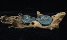 HAK03 Glass Tealight Holder on Wood – 2 Glass Cups, Ø10 cm