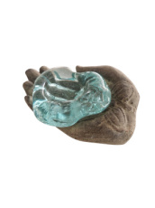 HAK10 Glas op houten hand