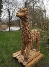 HJA01 Lama Beeld 190cm