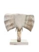 HJA09 Tête d’Éléphant sur Socle – 30 cm