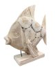 HJA17 Driftwood Vis op Voet 55cm