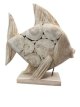 HJA17 Driftwood Vis op Voet 55cm