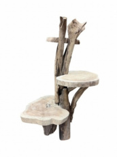 HJA23 Teakhouten wortel plantstaander – 120 cm