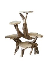 HJA24 Plantenstaander Driftwood – 120 x 40 x 40 cm, 5 Plateaus