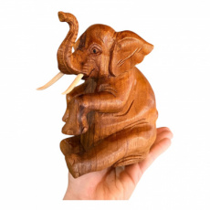 HRA25 Elephant sitting 20cm