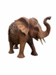 HRA28 Elephant 30cm bali carved