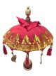 HTE01R Decoratieve Parasol met Houten Voet – 70 cm Hoog, Ø40 cm