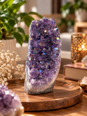 K003 Amethist aura cluster