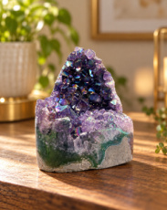 K013 Amethist Aura Cluster - 7 cm
