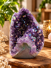 K035 Amethist Aura Cluster - 12 cm