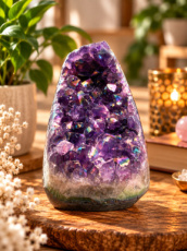 K073 Amethist Aura Cluster - 8.5 cm