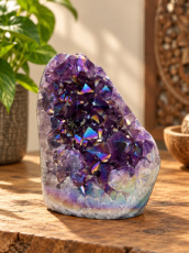 K081 Amethist Aura Cluster - 9.5 cm