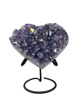K082 Amethyst Aura Heart - 9 cm