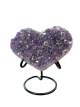 K083 Amethist Aura Hart - 8 cm