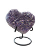 K083 Amethist Aura Hart - 8 cm
