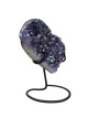 K093 Amethist Aura Hart - 12,5 cm