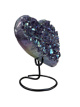 K096 Amethist Aura Hart - 11,5 cm