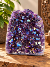 K112 Amethist Aura Cluster - 9 cm