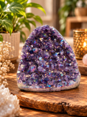 K194 Amethist Aura Cluster - 9 cm