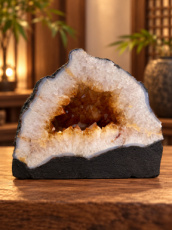 K229 Citrien geode – 18,5 cm hoog