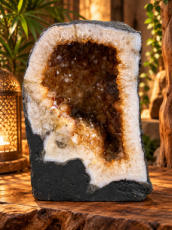 K230 Citrien geode – 22 cm hoog