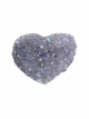K366 Amethist aura hart op metalen voet – 9,5 cm