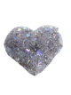 K367 Amethist aura hart op metalen voet – 12,5 cm
