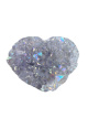 K440 Amethist aura hart op metalen voet – 9,5 cm