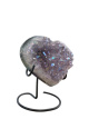K577 Amethist aura hart op metalen voet – 11 cm