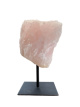 K649 Rozenkwarts op metalen voet – 14,5 cm