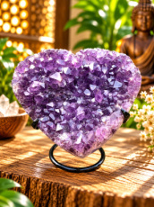 K707 Amethist cluster hart – 14,5 cm