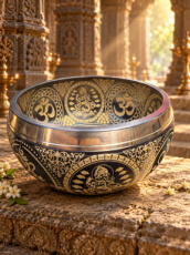 KLAD02 Klankschaal full deco Ganesha – Ø15 cm