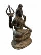 zittende Shiva met drietand (trishula)