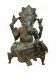 KR180 zittende Ganesha op een troon
