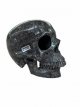 KR271 Kristallen Schedel -Fossiel steen hol jawless - 16 x 13.5 x 19.5 cm