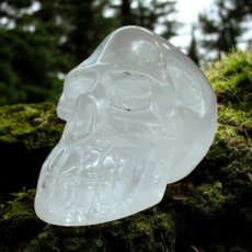 KR279 Kristallen Schedel - Bergkristal - 7 x 6 x 9.5 cm
