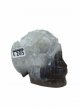 KR282 Kristallen Schedel - Agaat geode - 7.5 x 6.5 x 9.5 cm