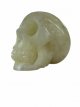KR298 Kristallen Schedel - Groene Jade - 6 x 4.5 x 7 cm