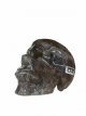KR303 Kristallen Schedel - Rookkwarts - 10 x 8 x 13 cm