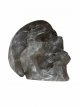 KR303 Kristallen Schedel - Rookkwarts - 10 x 8 x 13 cm