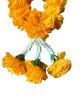 Realistische Bloemenkrans Marigold - rond 24 cm