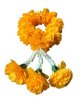 Realistische Bloemenkrans Marigold - rond 24 cm