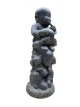 MO09 Zittende monniken horen, zien en zwijgen 110cm