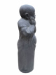 MO27 Relax monnik in steen – 80 cm