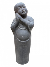 MO27 Relax monnik in steen – 80 cm