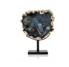 PET7 Versteend hout op metalen voet – 34 cm